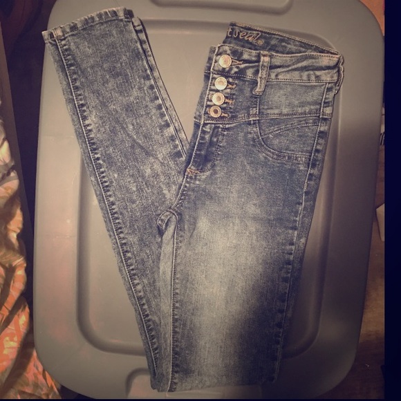 High waisted, Skinny jeans size 0-1 - Picture 1 of 6